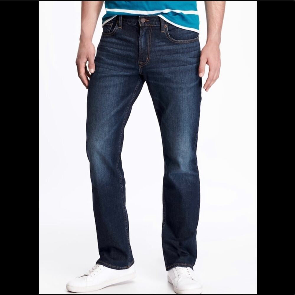 Old Navy Straight Leg Blue Jeans, 30x30